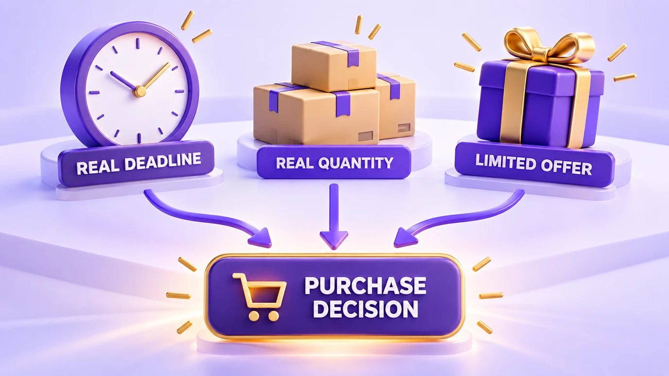 How deadline, quantity or a limited offer create the conditions of a flash sale