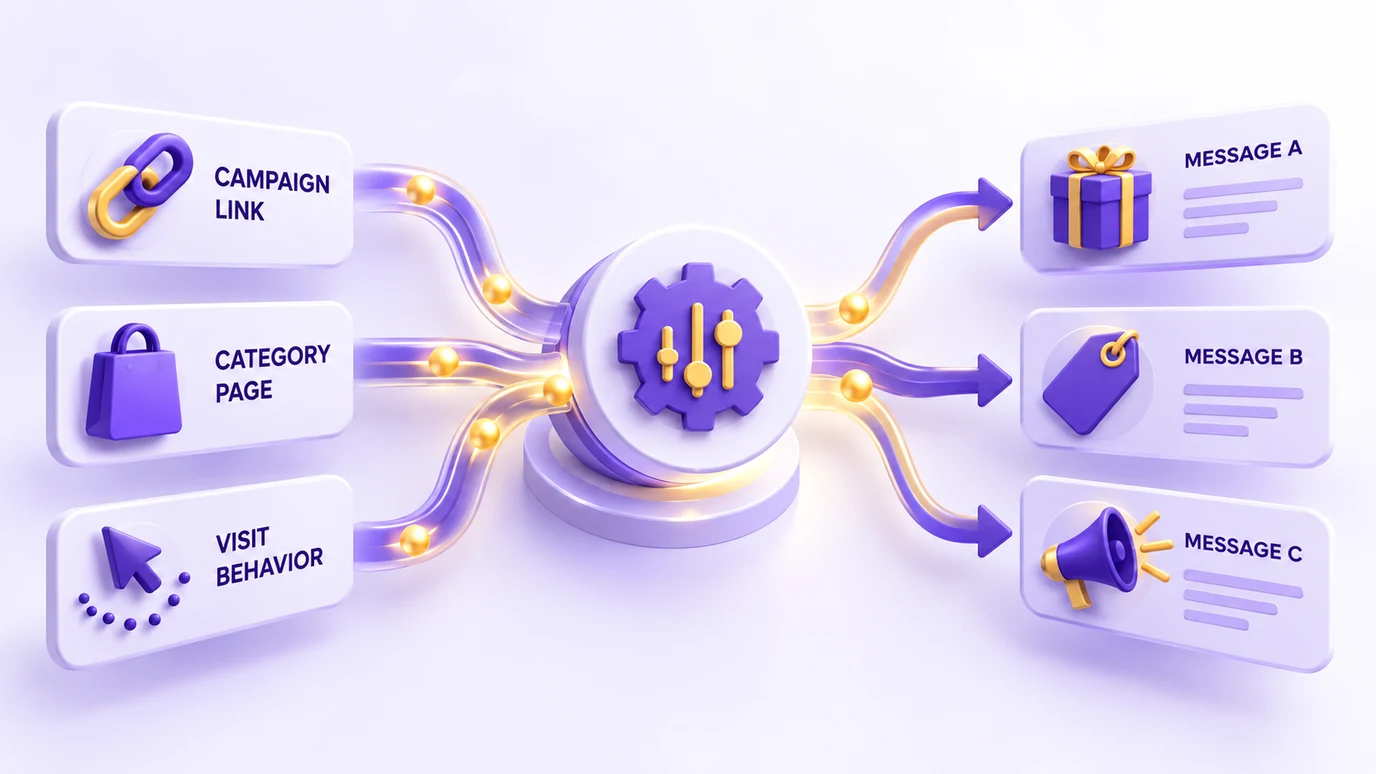 How visit context can change the marketing message