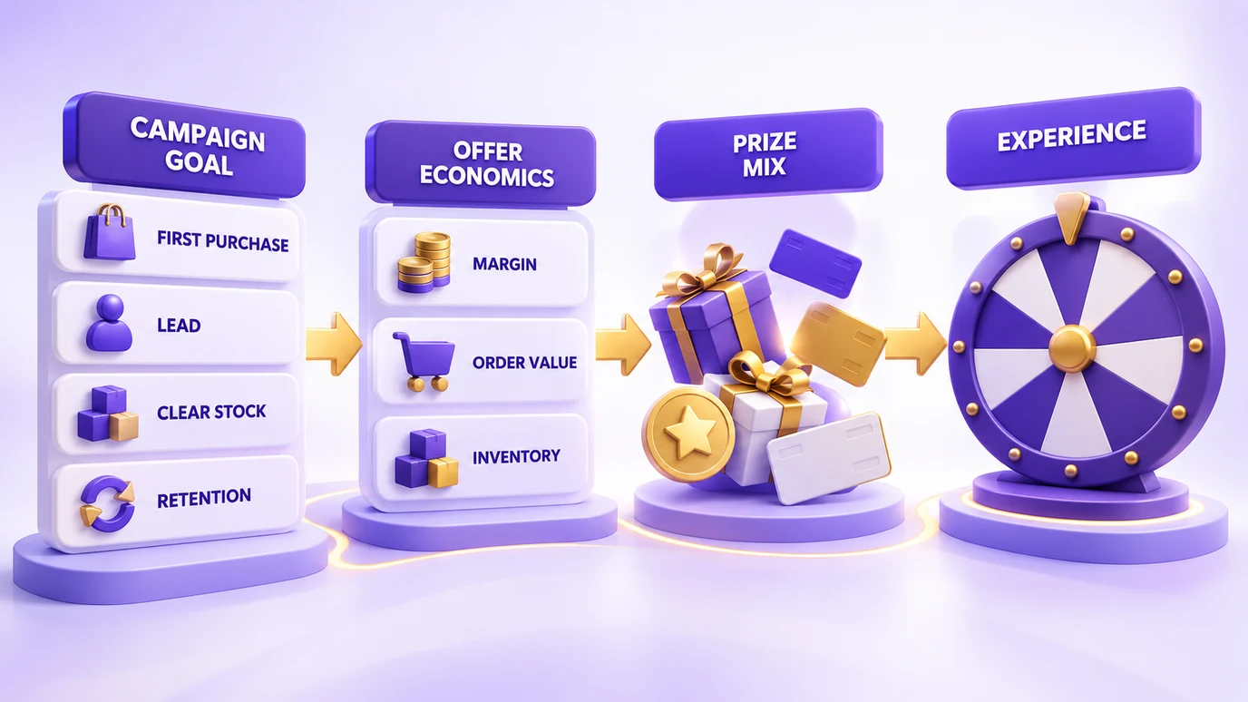 How to define wheel prizes from the campaign goal and the offer economics