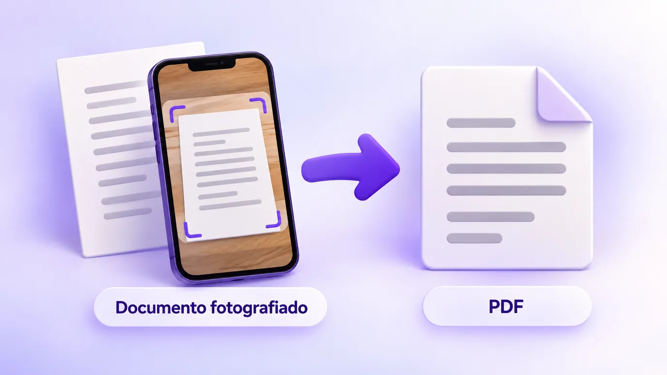 Un documento fotografiado con el celular convertido en PDF