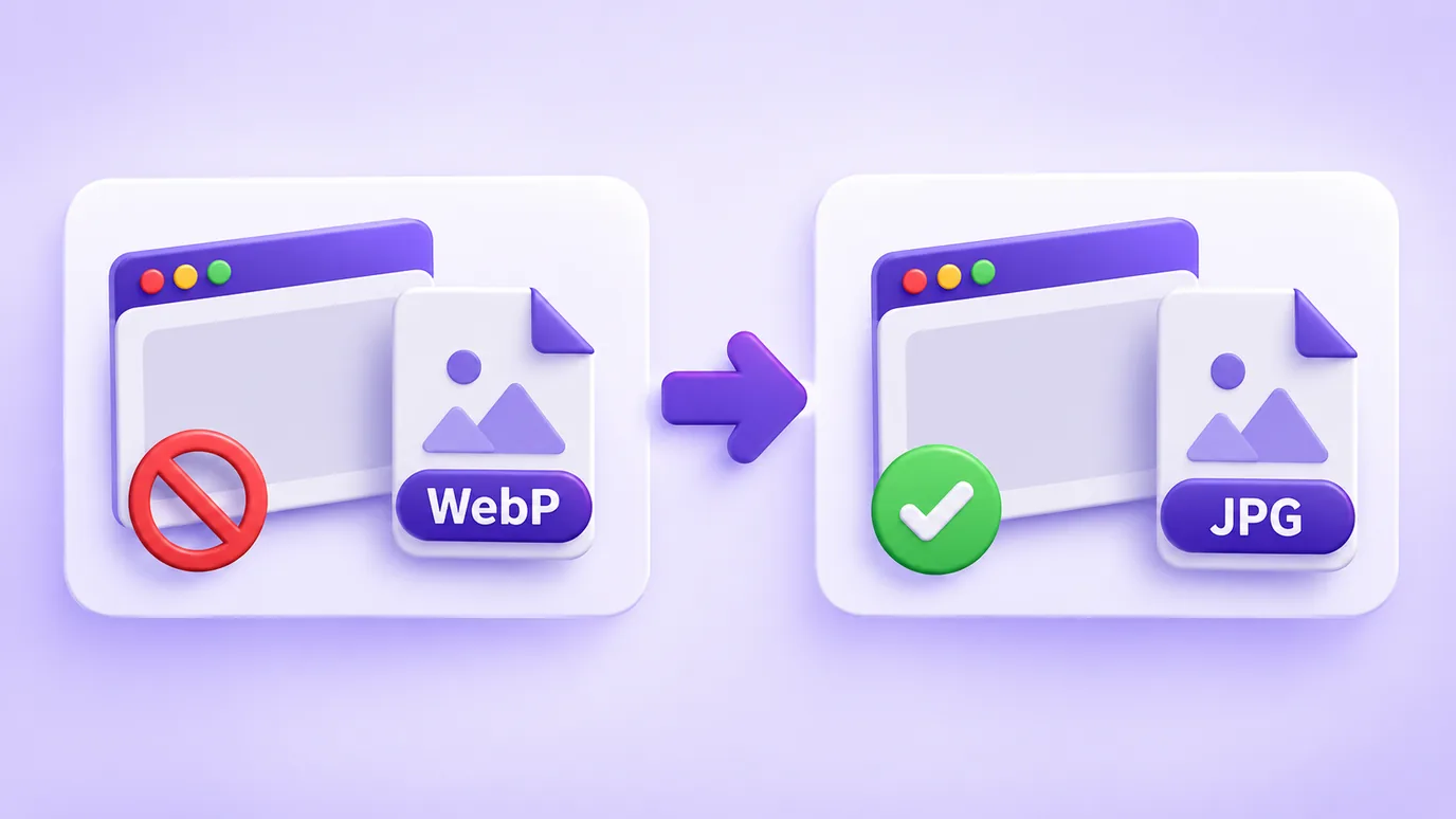 Un WebP que algunos programas no abren convertido a JPG, que abre en cualquier programa