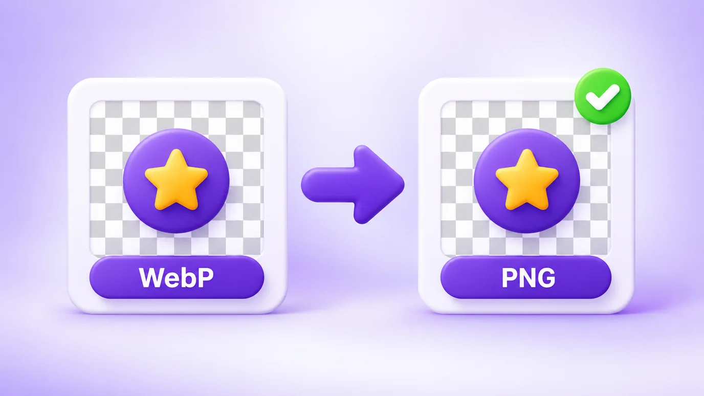 Um WebP com fundo transparente convertido em PNG, mantendo a transparência