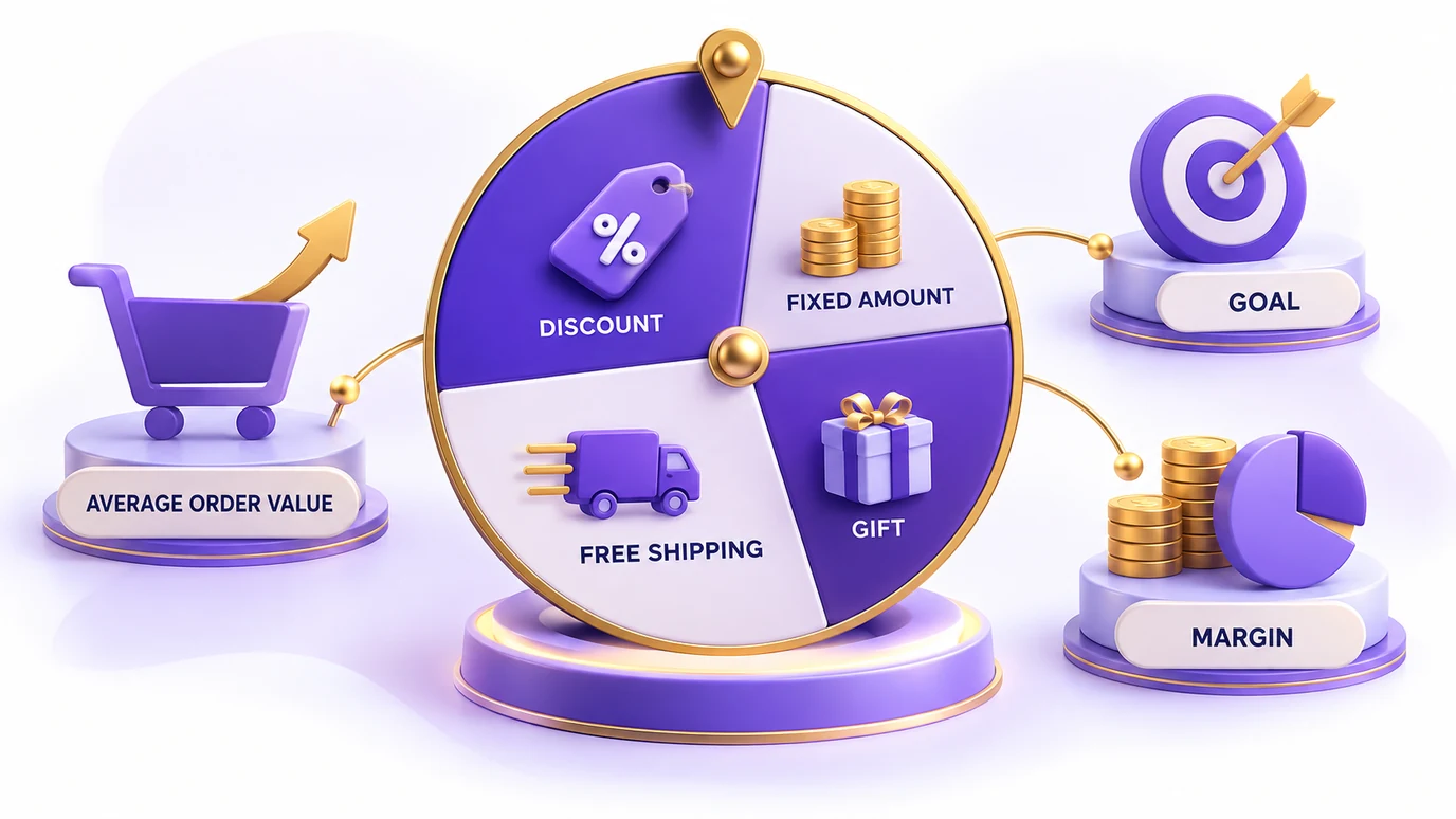 Strategy for choosing prizes and odds for a discount wheel